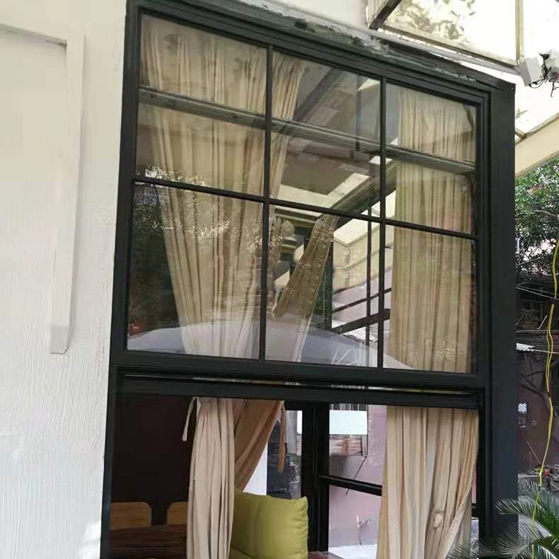 Germany Smart Motorized Smooth Vertical Sliding Window Aluminum Guillotine Window Automatic Window