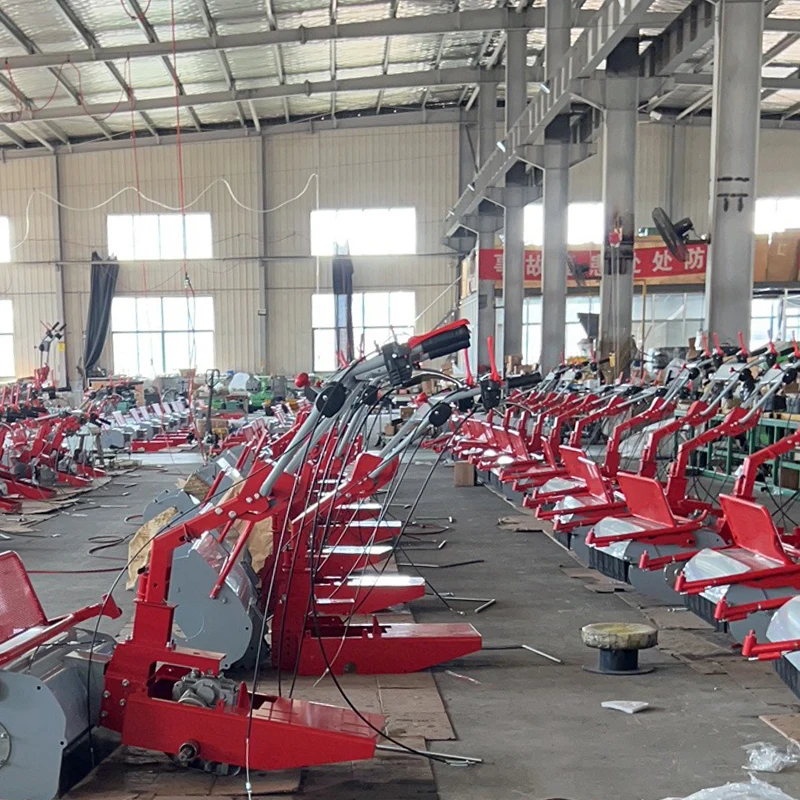 China Factory Lowest Price Grass Cutting Machine Hay Mower Hand Push Lawn Mower Gasoline Engine Track Lawn Mower