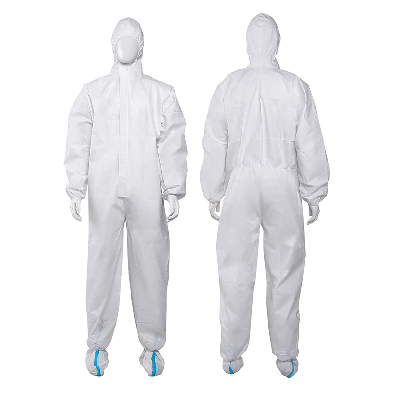 
Disposable coverall 50gsm disposable isolation gowns coverall polypropylene workwear coverall 