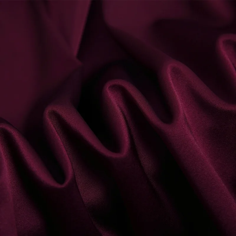 Hot-selling 19mm thickness mulberry silk elastic santin plain multi colors spandex fabric for clothes underwear,pajamas