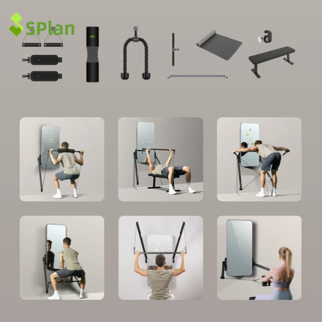 SPlan Multi Function Equipment AI Smart Home Gym Dynamic Weights Personal Trainer Personal Course AI Smart Home Gym