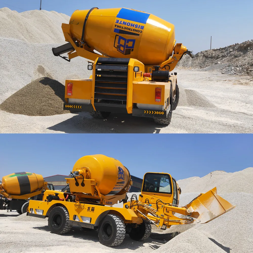 engineering truck for construction sites 4 Cbm Self Loading Concrete Mixer Truck JF Carmixer