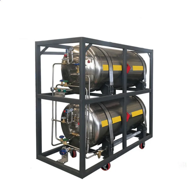 Good price 499L dewar flask lng cryogenic canister in Russia