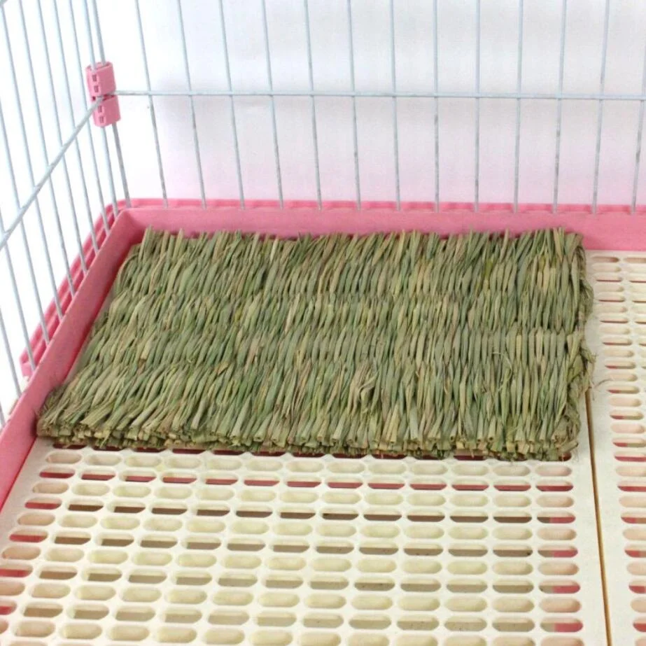 Pure Reed Straw Pet Mats for Small Animals hand-woven Hamster Cushion Pads Chinchilla Guinea Pig Chew Molar Seagrass Toys