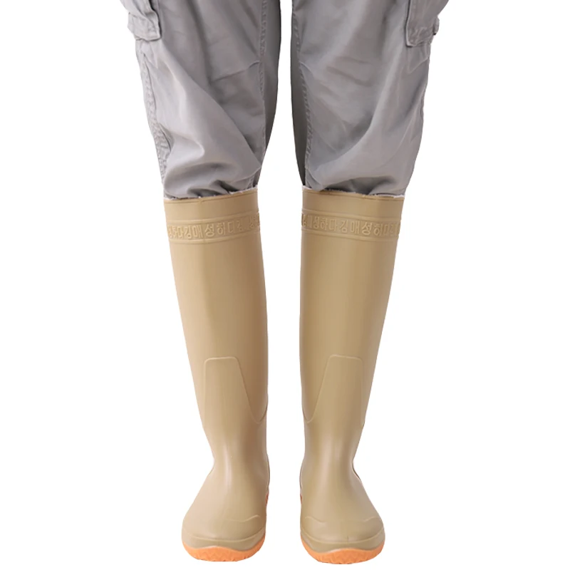 Good Quality Wholesale Unisex Soft Customize Waterproof Non Slip Farmland Rice Paddy Field PVC Safety Rain Boots