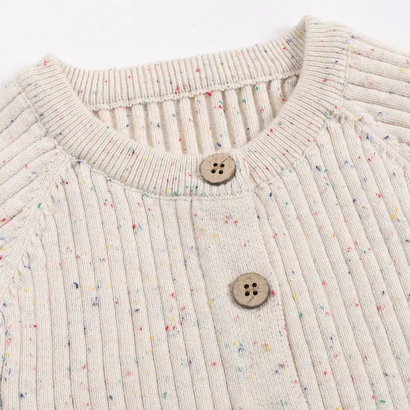 Hot-selling colorful speckle natural cotton soft comfortable onesies baby clothes knitting