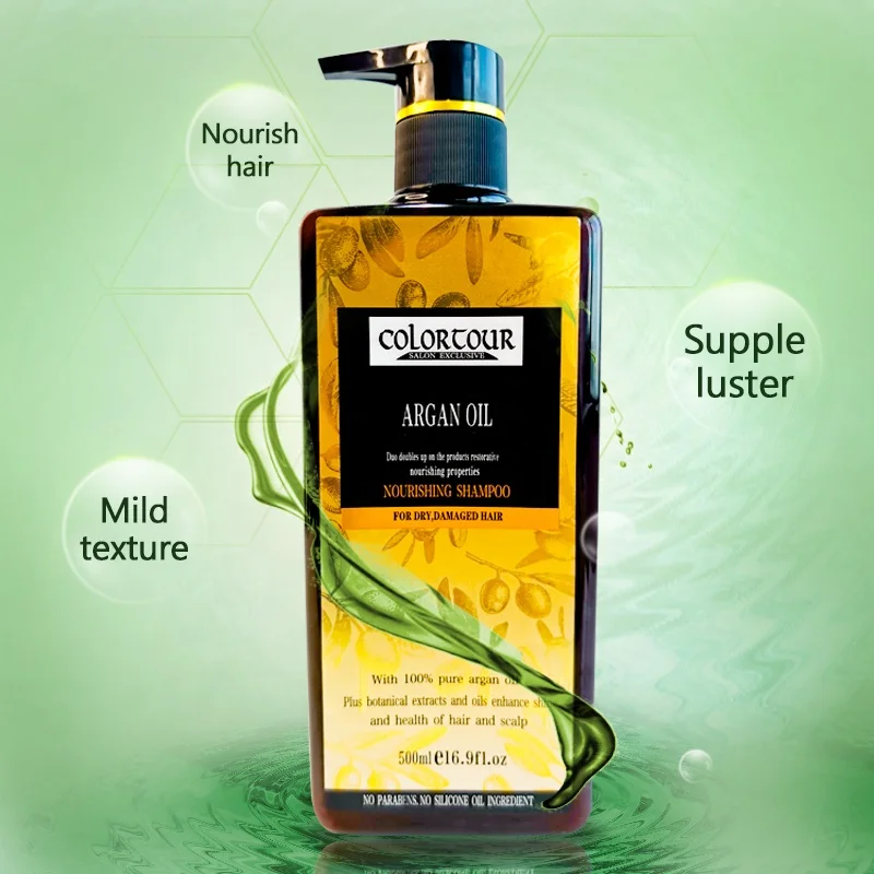 Custom Logo Shampoo China Private Label Herbal Natural Organic Argan Oil