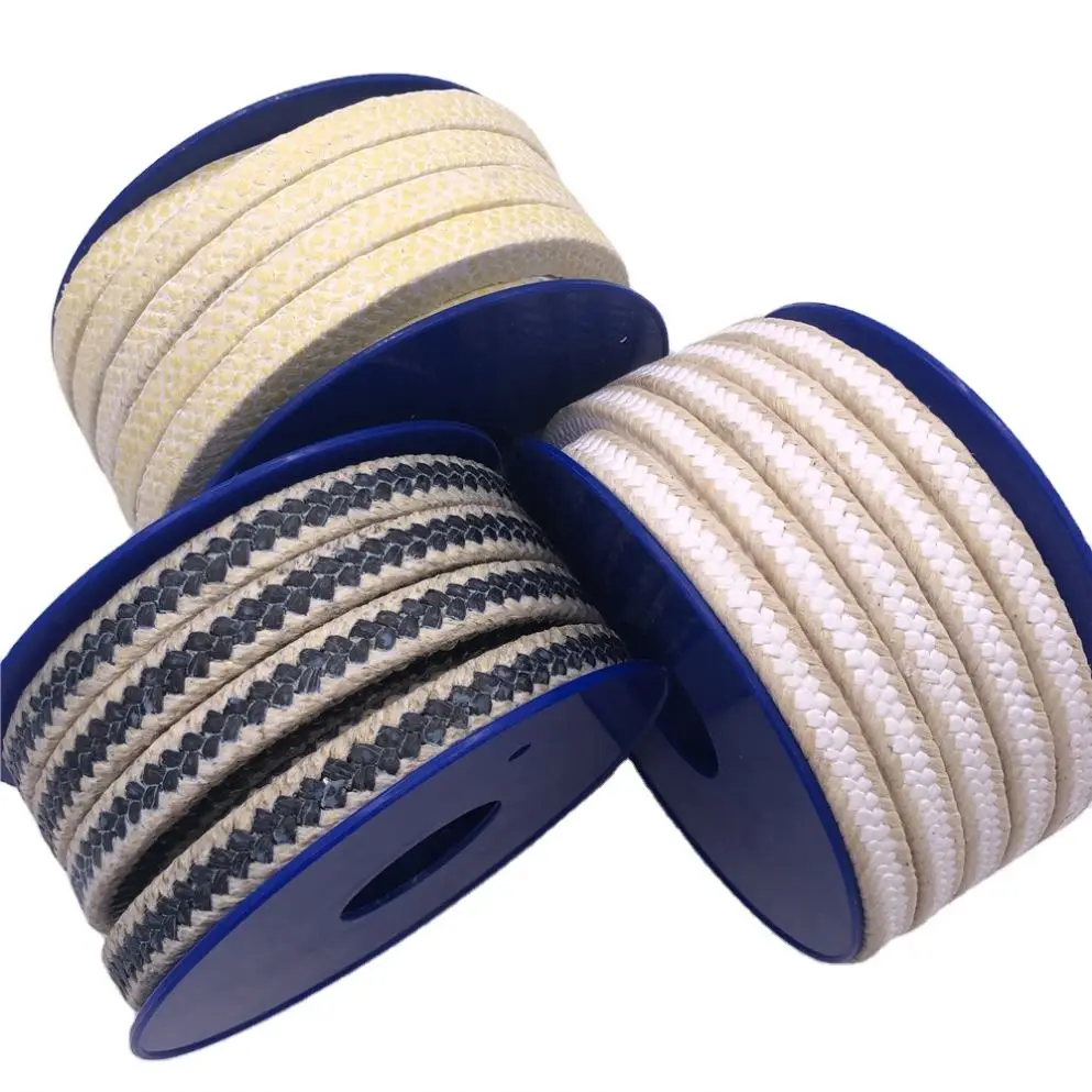 Factory Supply hardware seals ptfe graphite packing with aramid corner