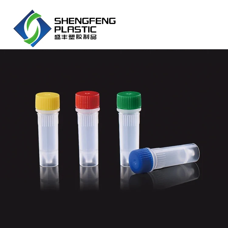 Lab Supplies 0.5ml 2ml 5ml Transparent Plastic microtube sample tube Freezing Cryo Vails Cryogenic Cryovial Tube