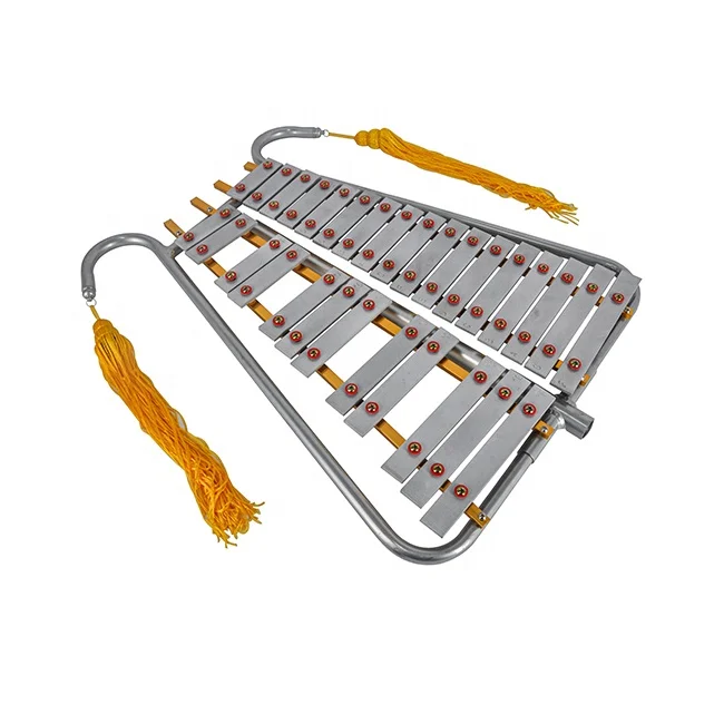 29-tone Aluminium Marching Xylophone, Metallophone with strap & stick children percussion