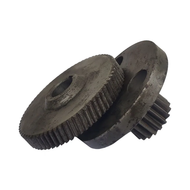 China Suppliers  Customized Carbon Steel Straight crown wheel and pinion bevel gear