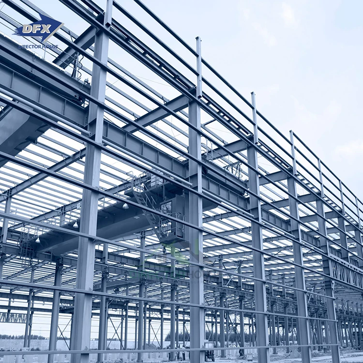 Prefabricated Construction Industrial Metal Materials Hangar Shed Warehouse Workshop Plant Steel Structure Building