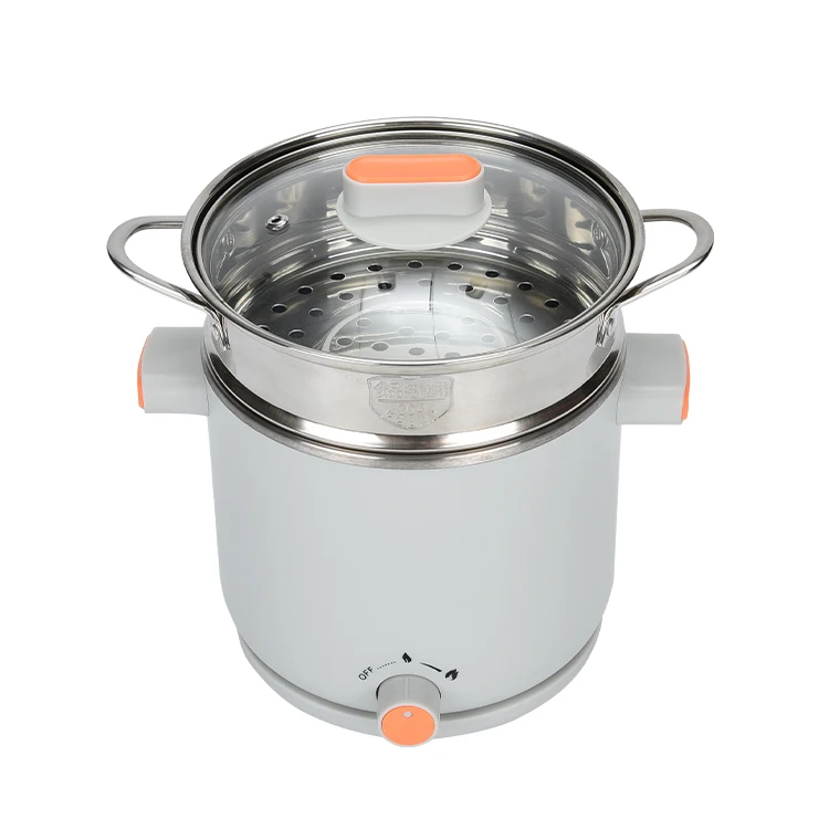 mini 1.5L  hot sale kitchen supplies 304 stainless steel Multi-function electric steamer pot hot pot cooker electric stew pot