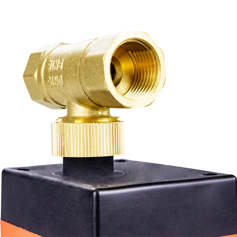 Tmok AC220V 110V 24V DN15-DN25 Three Wires Two Control 2 Way Electric Motorized Brass Ball Valve with Actuator