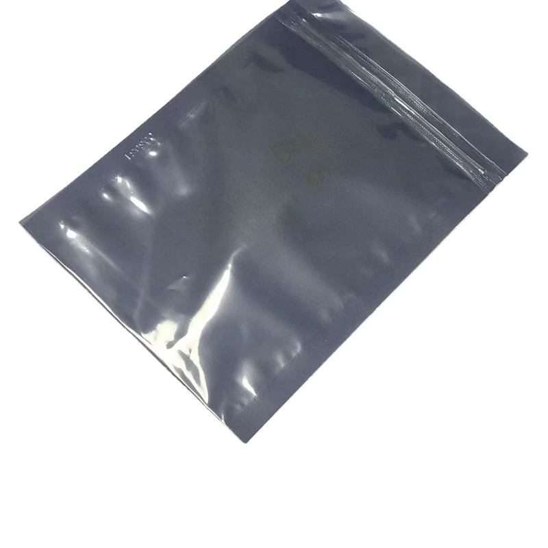 Custom Print Semi-clear Plastic Vacuum Hdd protection Esd Metallic Anti Static Shield Bags
