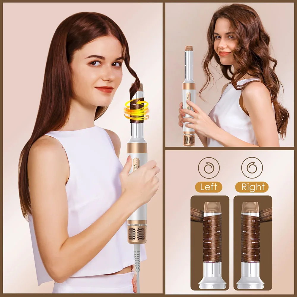 Blow Dryer Brush Set, 7 in 1 Hair Styling Tools 110000 RPM High Speed Ionic Hair Dryer