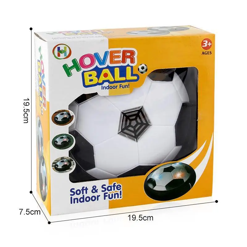 Hot Sale Indoor Air Power Training Ball Playing Football Game Hover Soccer Ball Toys With Light And Music For Kids