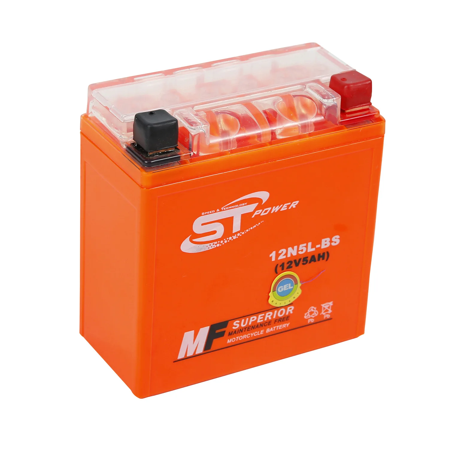 12N5L-BS 12V5AH 10Hr MF Gel Motorcycle Battery For sale