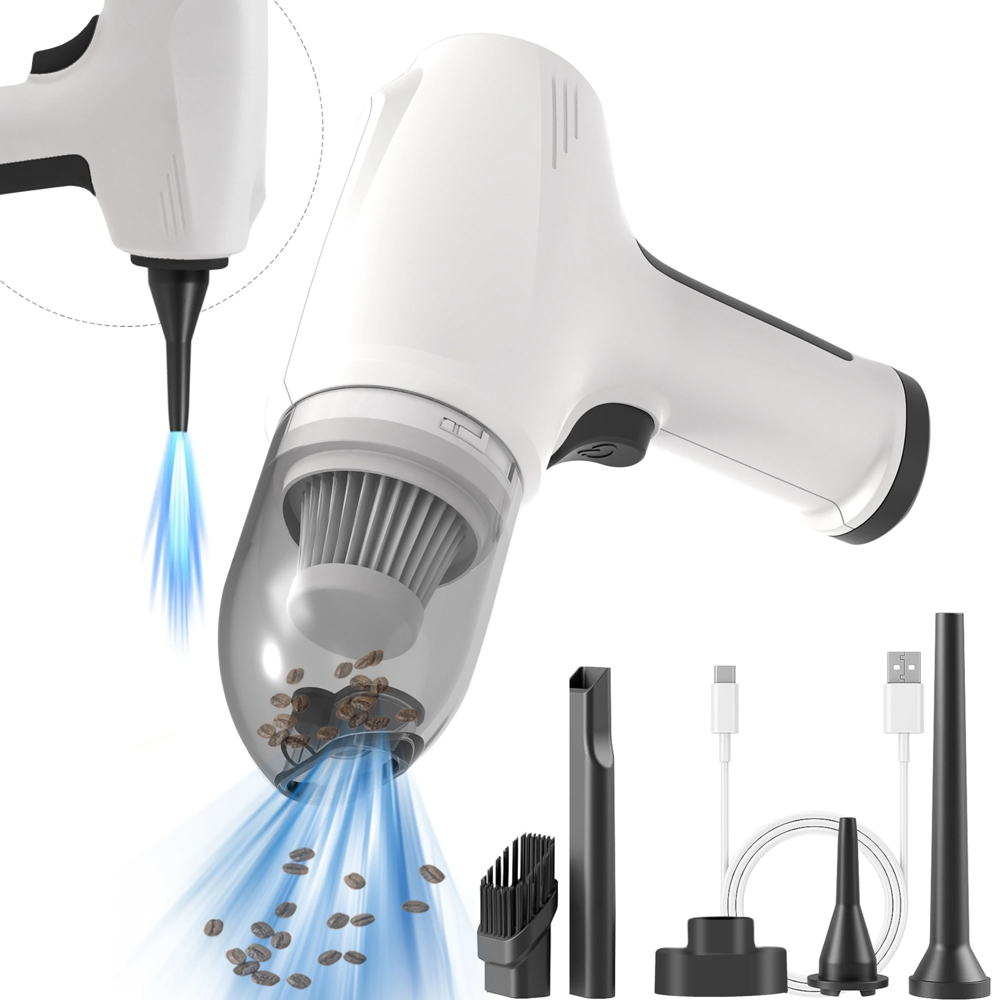 Portable Handheld Vacuum  for Home Car Office Pet Hair 11 KPA High power cordless Vacuum cleaner Wireless  Cleaner Factory