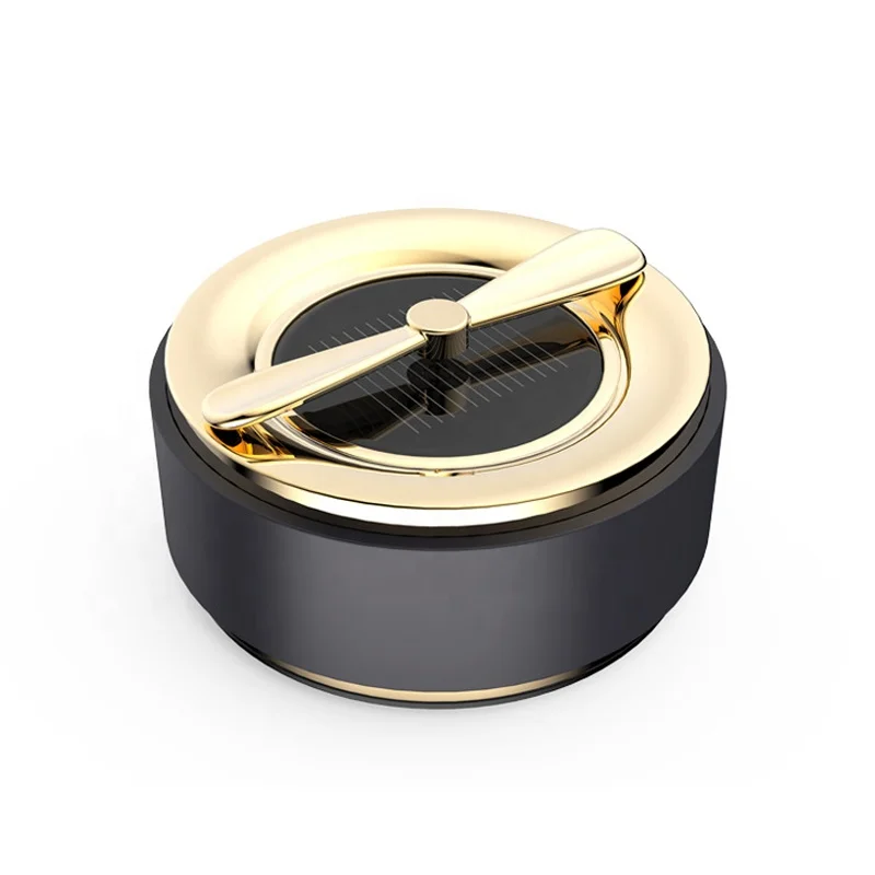 Car Solar Power Fragrance Perfume Scent Air Diffuser With Solid Aromatherapy Core