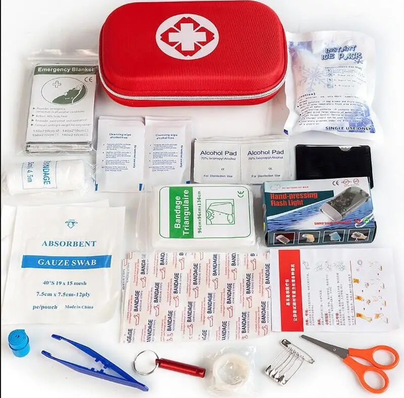 Аварийный набор для выживания, дорожный набор, медицинская сумка, аптечка первой помощи
