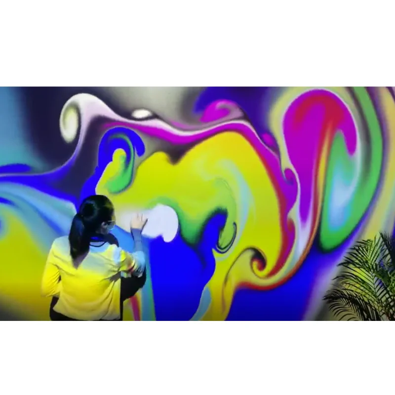 Interactive indoor playground for kids interactive games projector interactive wall projection