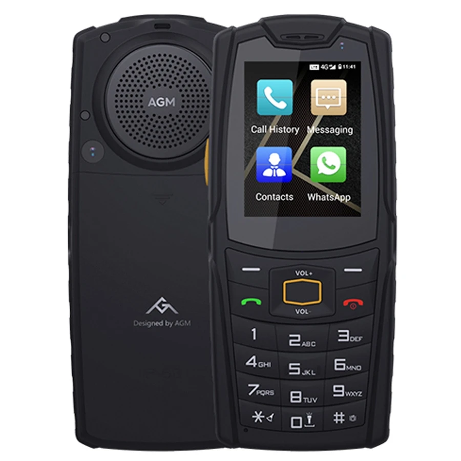 Best Price AGM M7 Rugged Phone Factory 4G network Feature Bar cell IP68 Waterproof, Big Battery, 2.4 inch Sound Speaker Mobile
