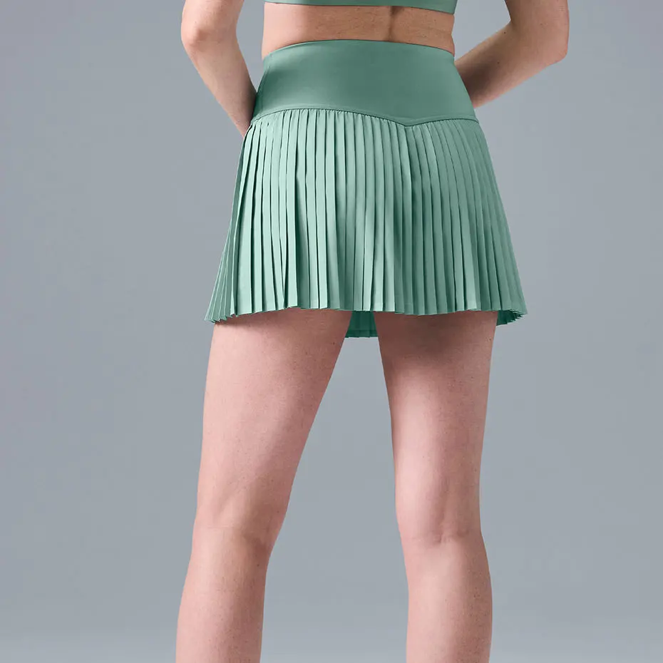 Arabella 2025 Custom OEM Women Activewear High-waist Pleated Cooling Fabric Tennis Skirts for Girls Skort