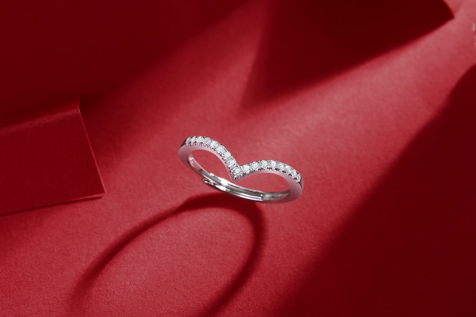 Moissanite Stone Minimalist Design Ring 925 Sterling Silver 18k Gold Plated Women Girls Wedding Engagement Ring Wholesale Bulk