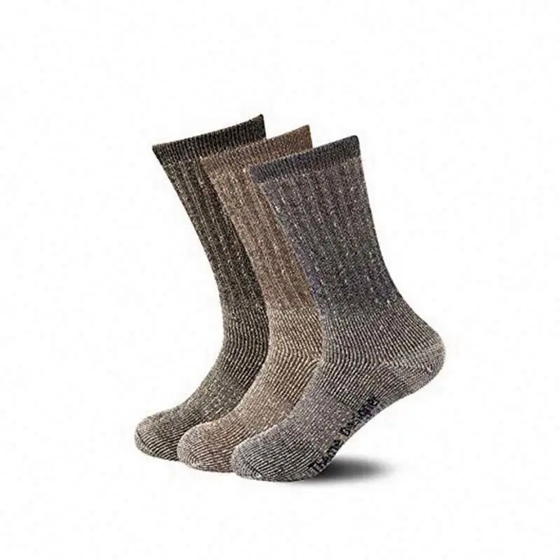 BD-S398 Low price mens hiking socks 100% organic hemp heat socks thermal cold weather heavy duty safety labor socks