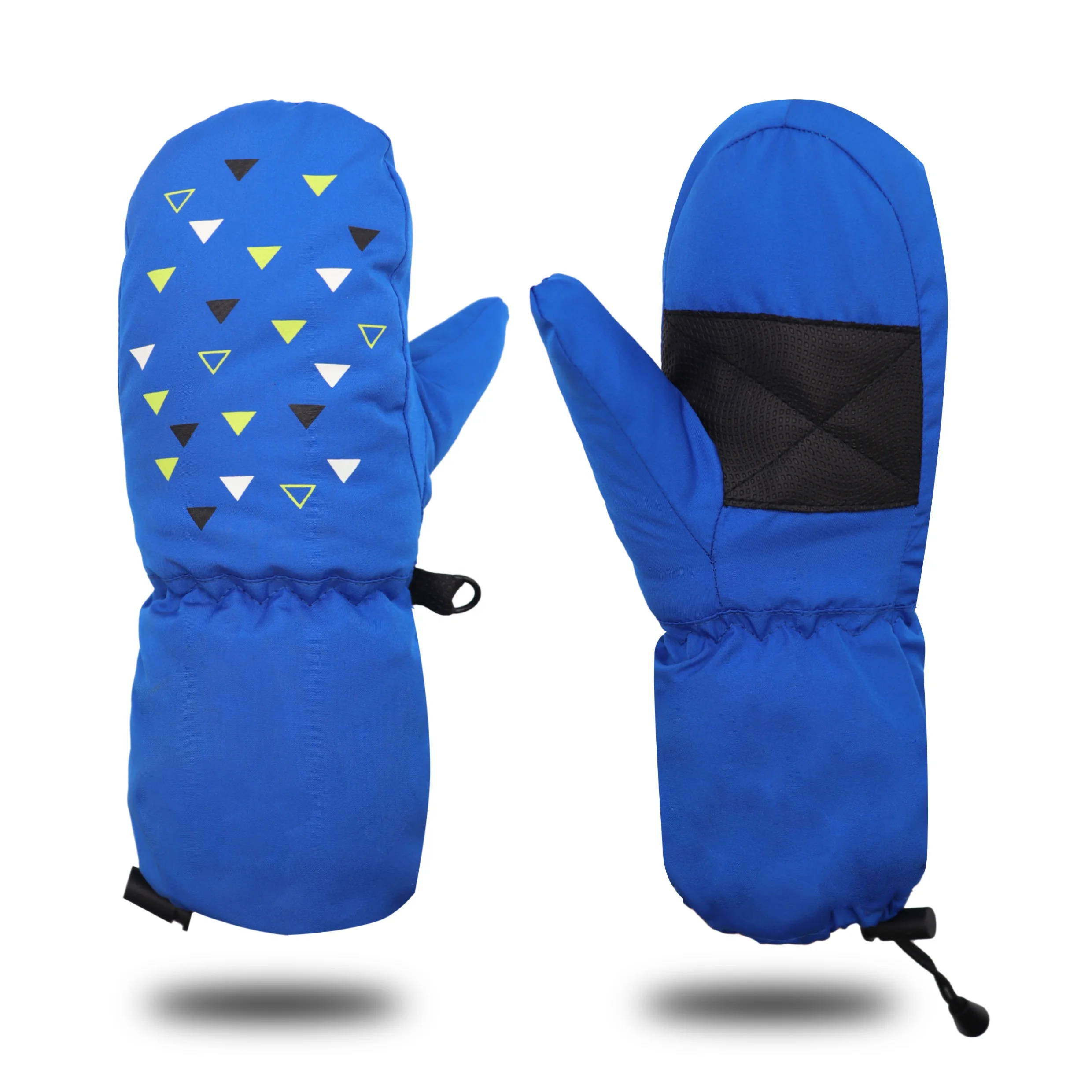 Китайская фабрика, бесплатный образец, Нескользящие, водонепроницаемые, 228T полиэстер, эпонж, Детские лыжные перчатки, зимние