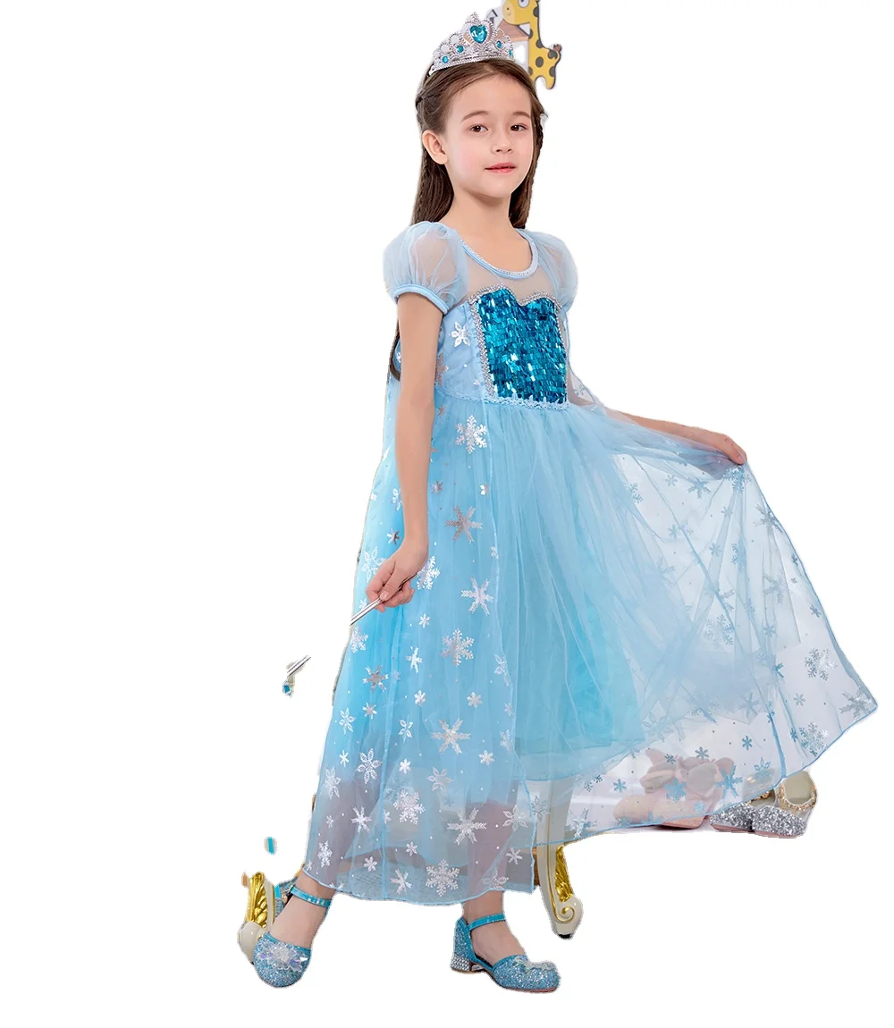 
New Design Princess Costume Kids Halloween Cosplay Costume Baby Girl Princess Dress 