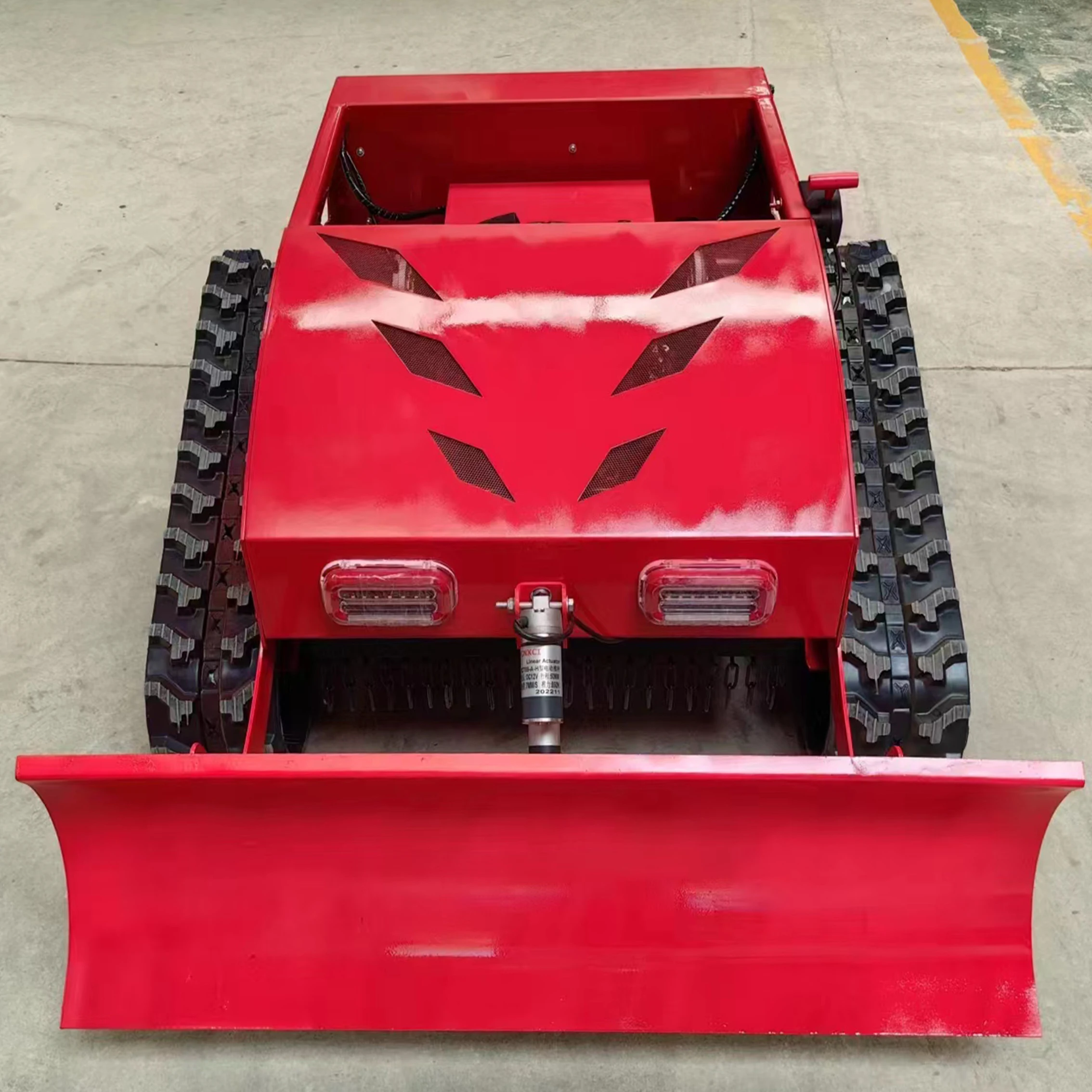 Combine Harvester Rotary Lawn Mower Track Electric Motor Remote Control Crawler Lawn Mower