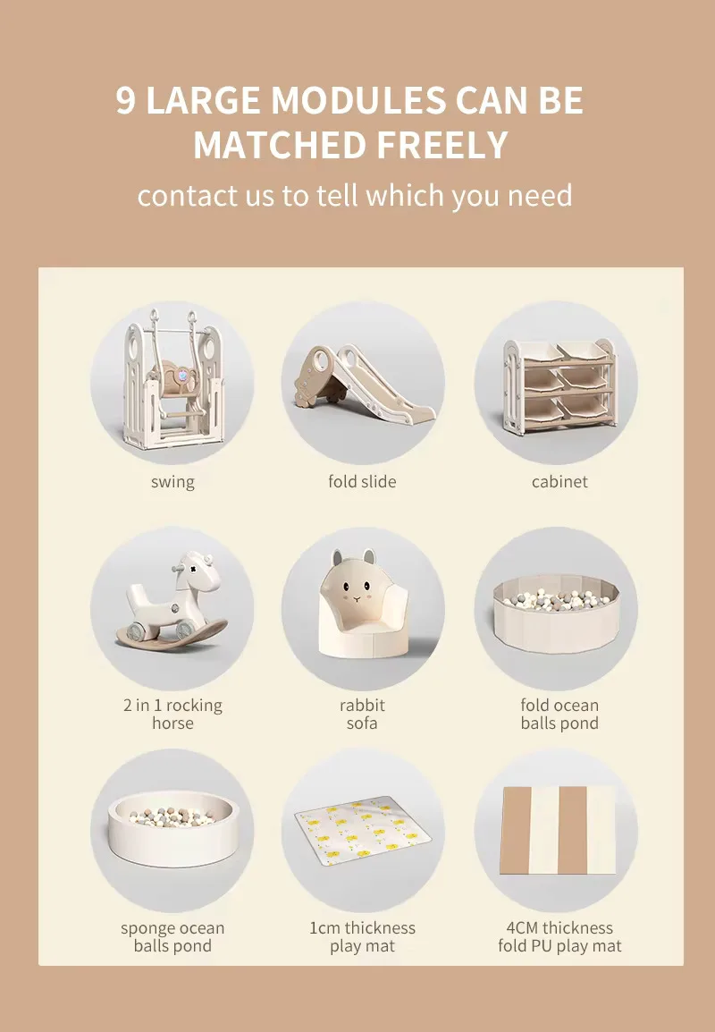 Child Playpens Safety Baby Fence Crawling Mat Plastic Cartoon Unisex Plastic Play Pen for Toddlers Indoor and Outdoor 2 Pcs EN71