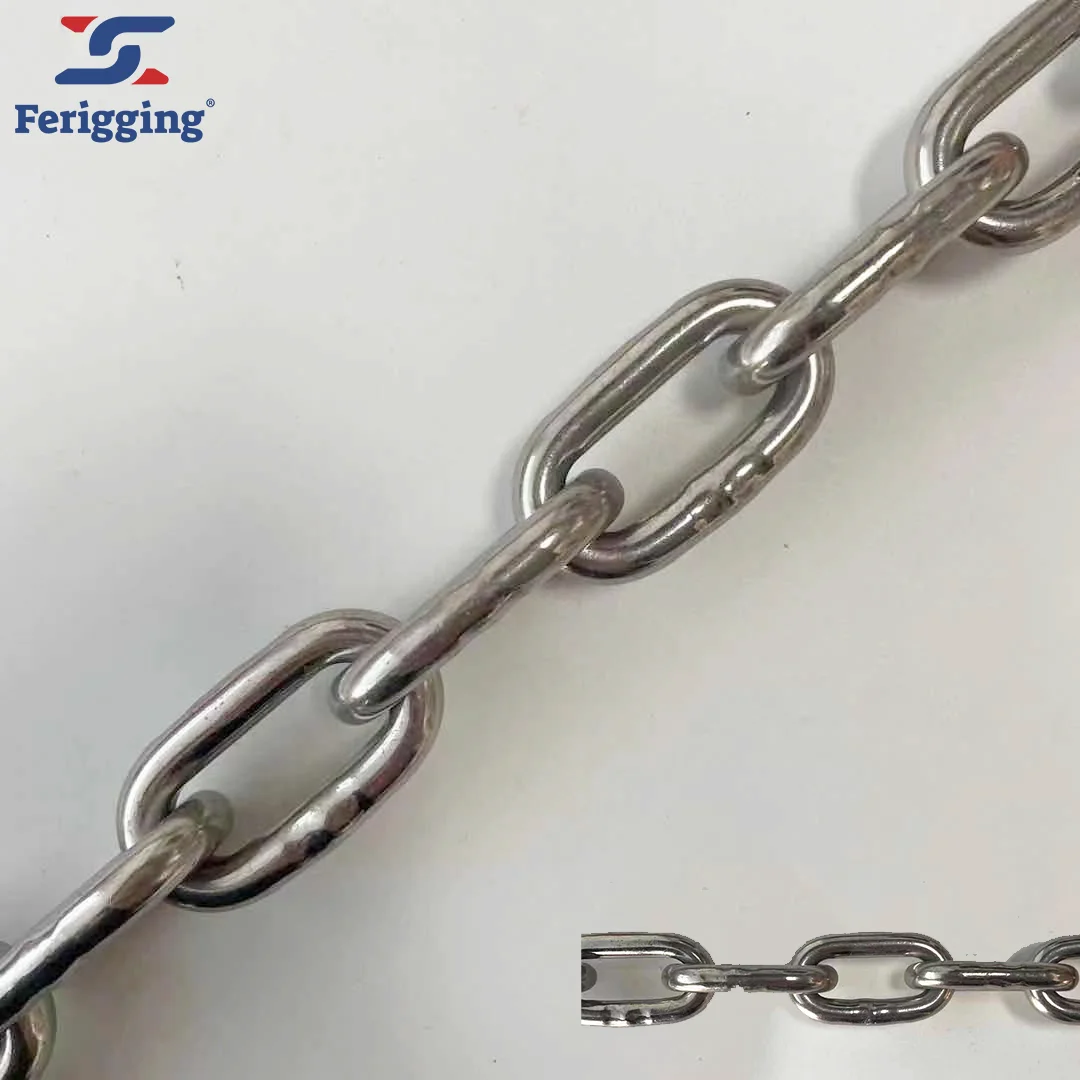 Customized  316 Stainless Steel Welded Steel Korean Standard Link Chain