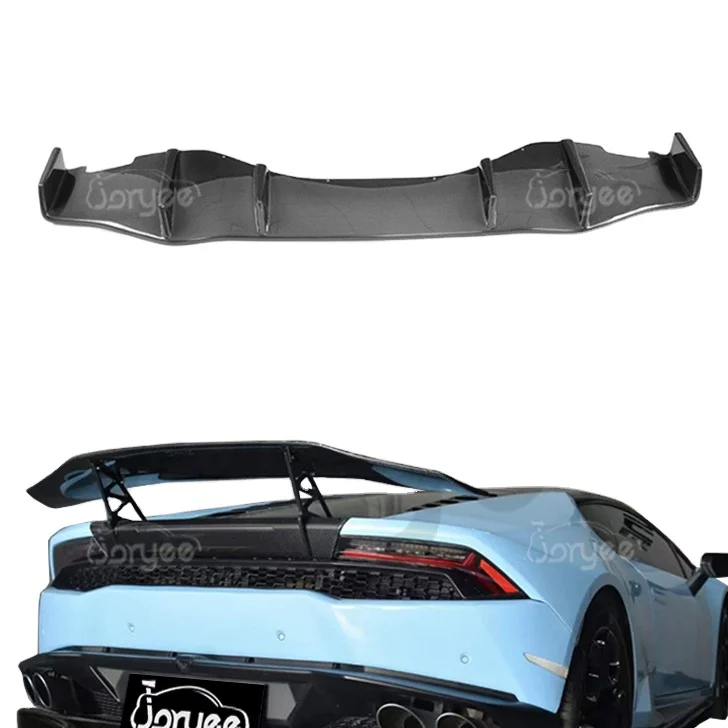 NEW Rear Trunk Spoiler Carbon Fiber Boot Lip Roof Wing Body kit Modified Car Parts ForlAMBORGHINI LP580 LP610Tuning Accessory