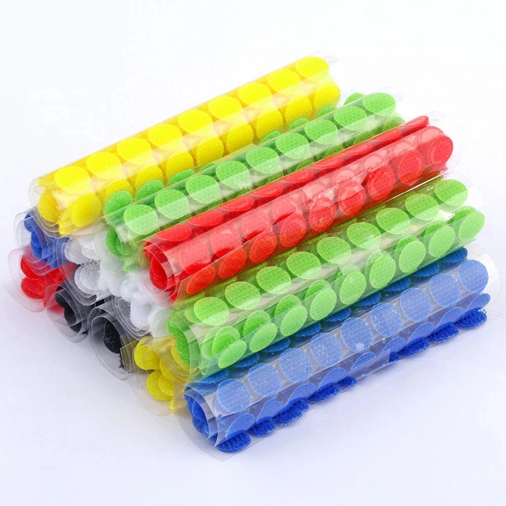  15mm Disc Adhesive Strong Glue Magic Tape Sticker Round Coins Hook Loop 102 pairs Velcro Dots Self Fastener Здравствуйте добро пожаловать в наш магазин. Мы являемся компанией из Иу Китай