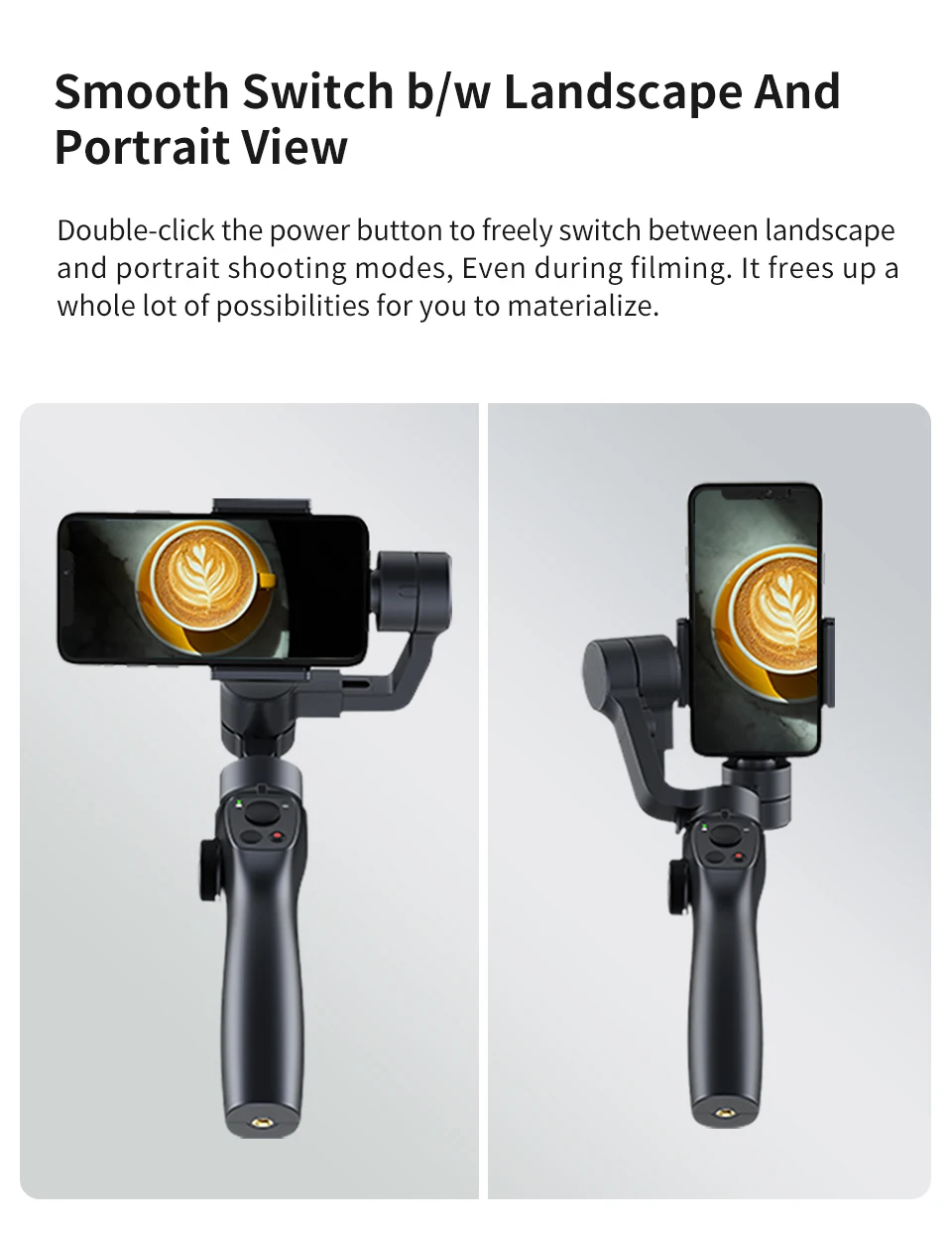 Hot Selling 3-Axis Face Tracking with Retail Package FUNSNAP CAPTURE 2 2S Gimbal Smartphone Stabilizer