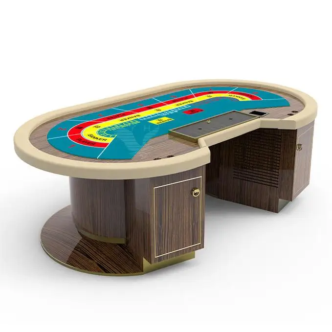 YH 102inch Wood Mesa Baccarat Table Game Baccarat Program Entertainment Casino Equipment