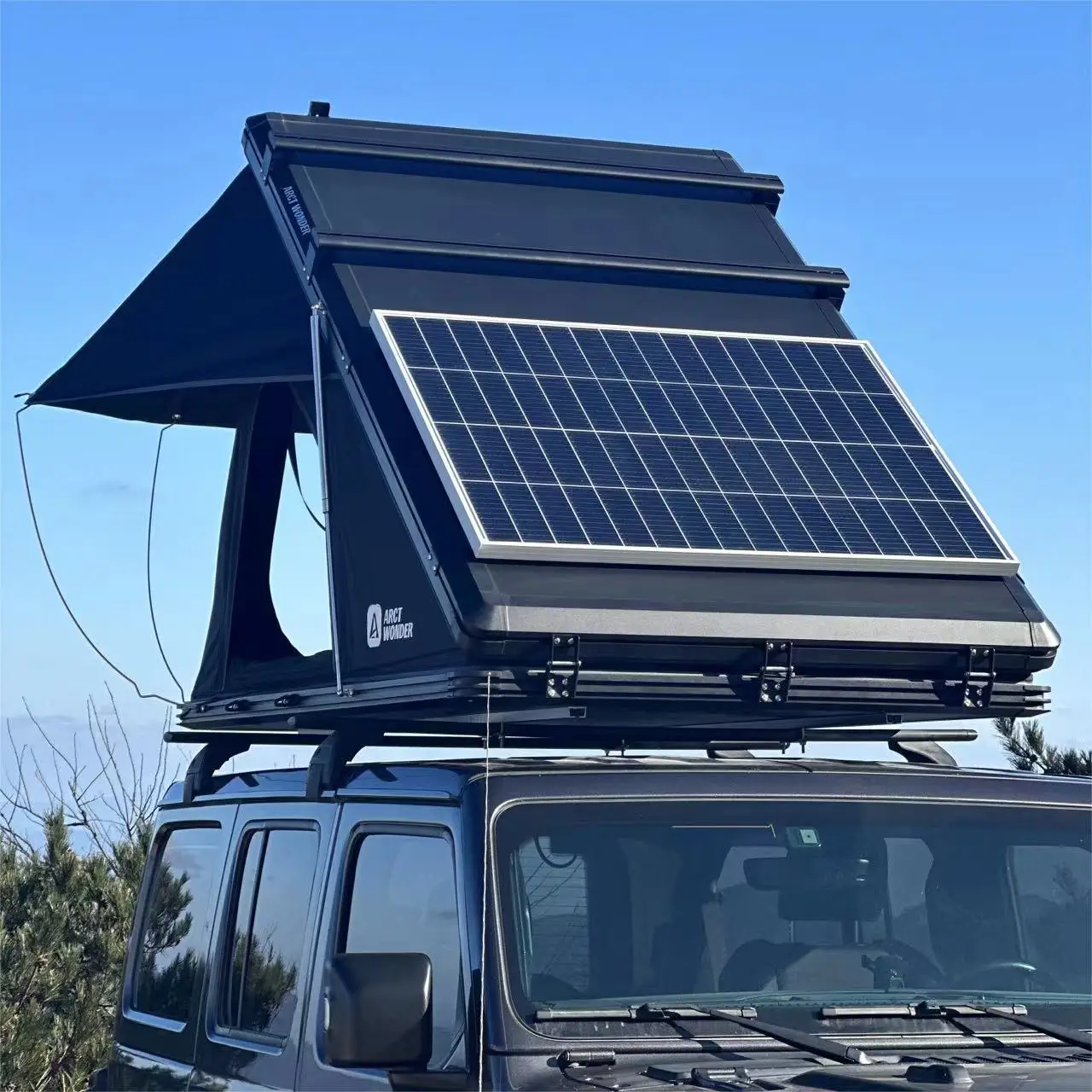 US drop shipping rooftop tent 4X4 Off road outdoor automatic camping car tent camping suv roof top tent hard shell
