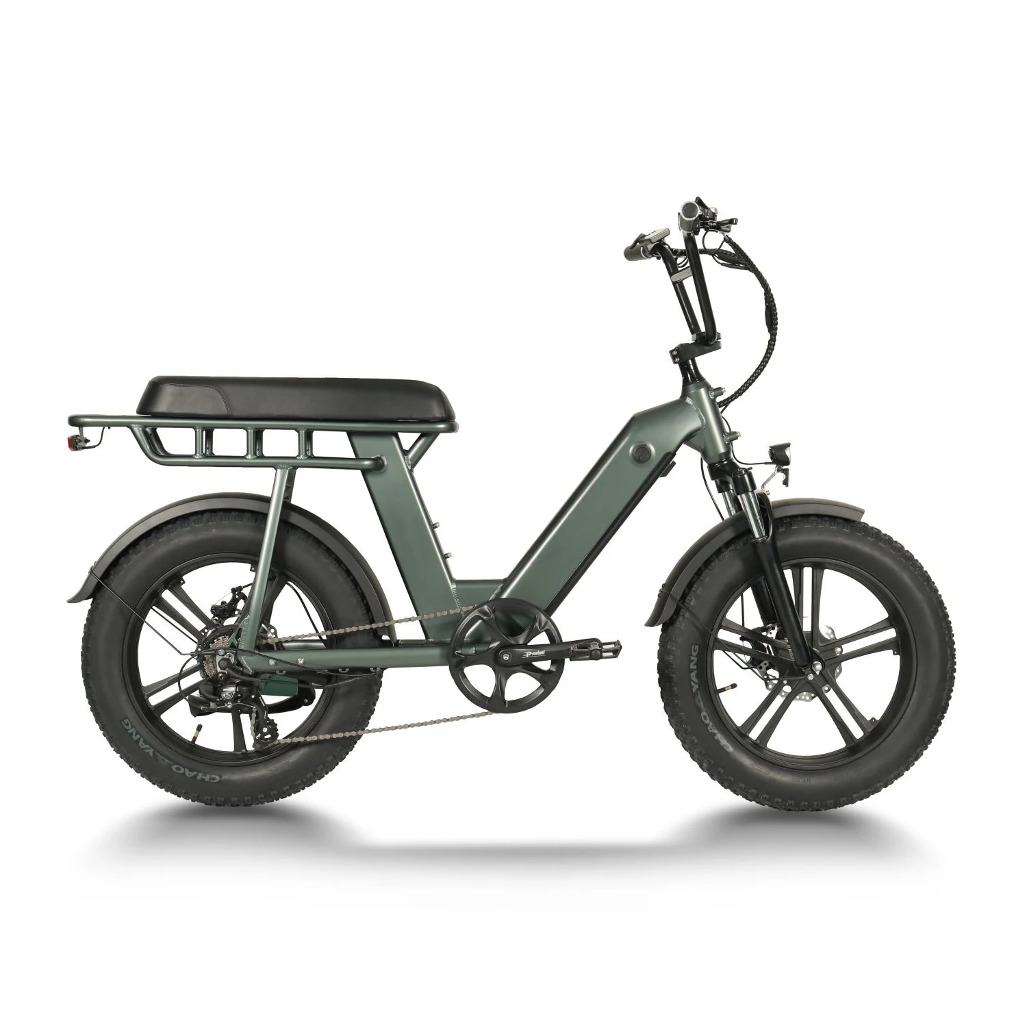 GreenPedel 7-скоростной электровелосипед большой дальности электрический велосипед с полной подвеской фатбайк 20 шагов через толстые шины
