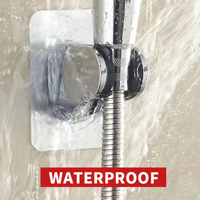 Bathroom Hook Adjustable shower Head Base punch Free Shower