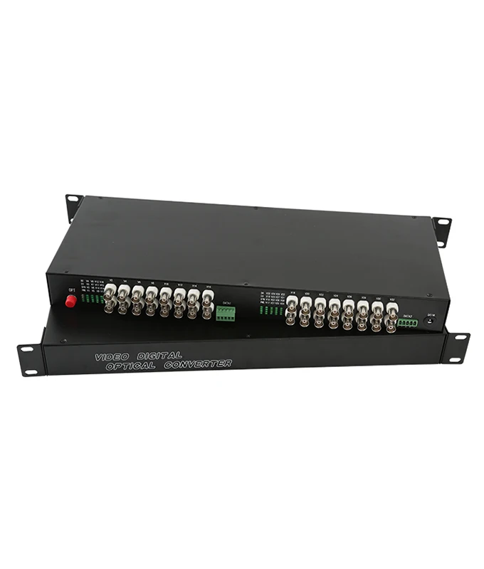 32CH RS485 data AHD CVI TVI to Fiber Optical Media converter 1080P for CCTV 2MP