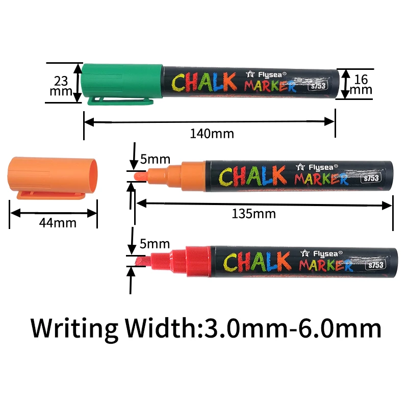 Hot Sale Erasable  Reversible Tips Liquid Chalk Markers For Kids & Adults for Chalkboard