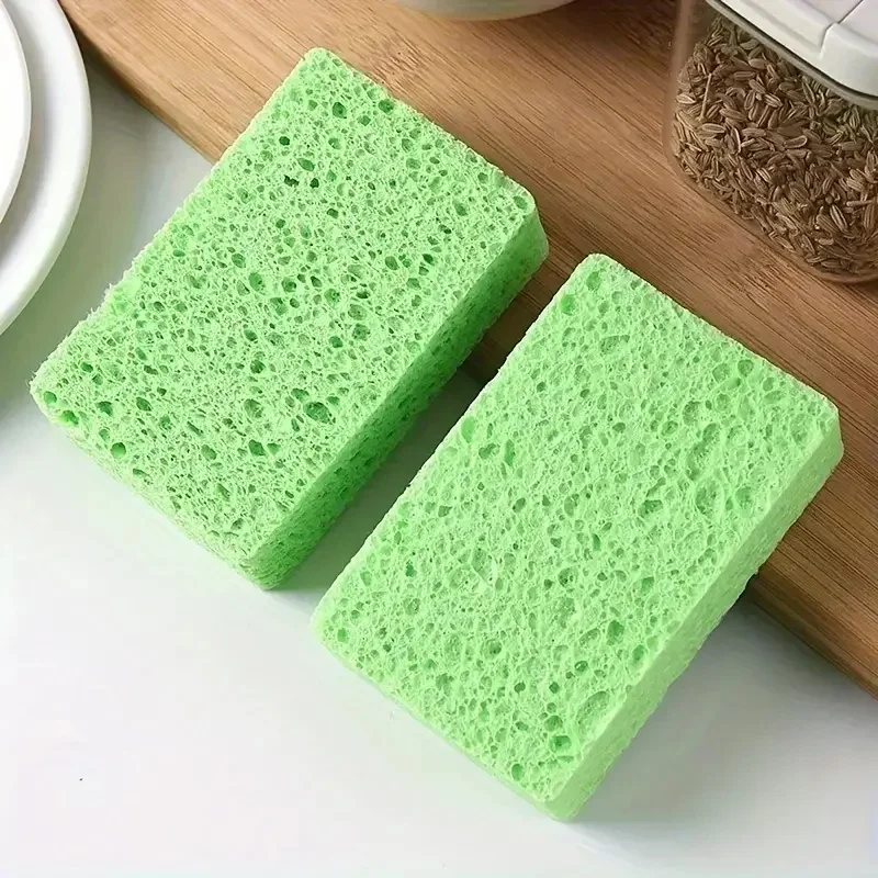 Customized wood pulp cotton large reusable cellulose sponge Biodegradable Household cleaning products