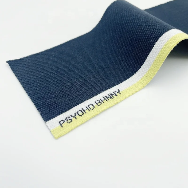 OEM Eco-friendly neckline knitting rib knit collar use as Polo Shirt garment accessory