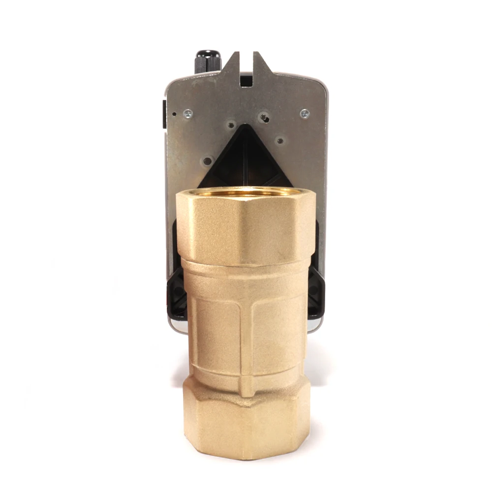 Lefoo Lfz-dq Water Gas Small Brass Automatic Control Electrical Regulating Ball Valve For Air Conditioning