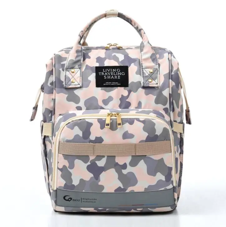 Модные сумки для подгузников для мам и малышей, вместительный дорожный рюкзак для мам, для ухода за ребенком, из полиэстера для беременных женщин