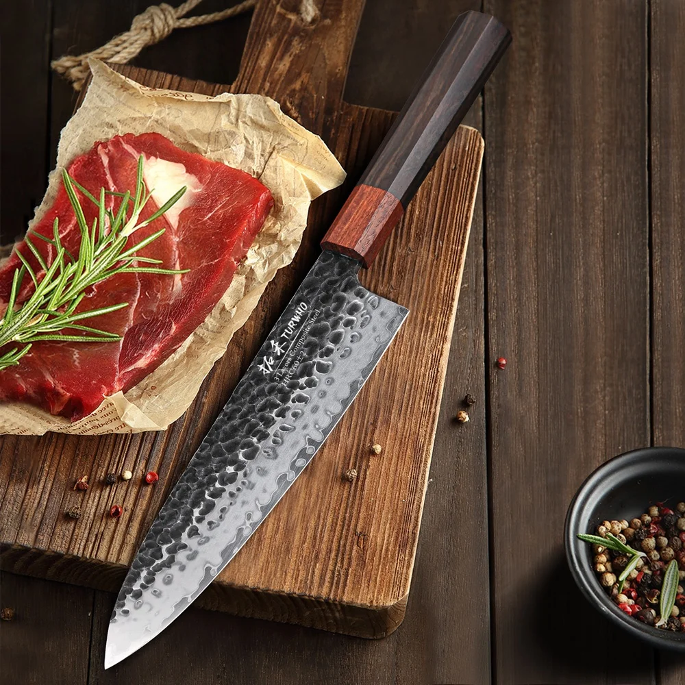 Handmade Forged 3 Layers Blade AUS-10 Steel Japanese Kitchen Chef Knives