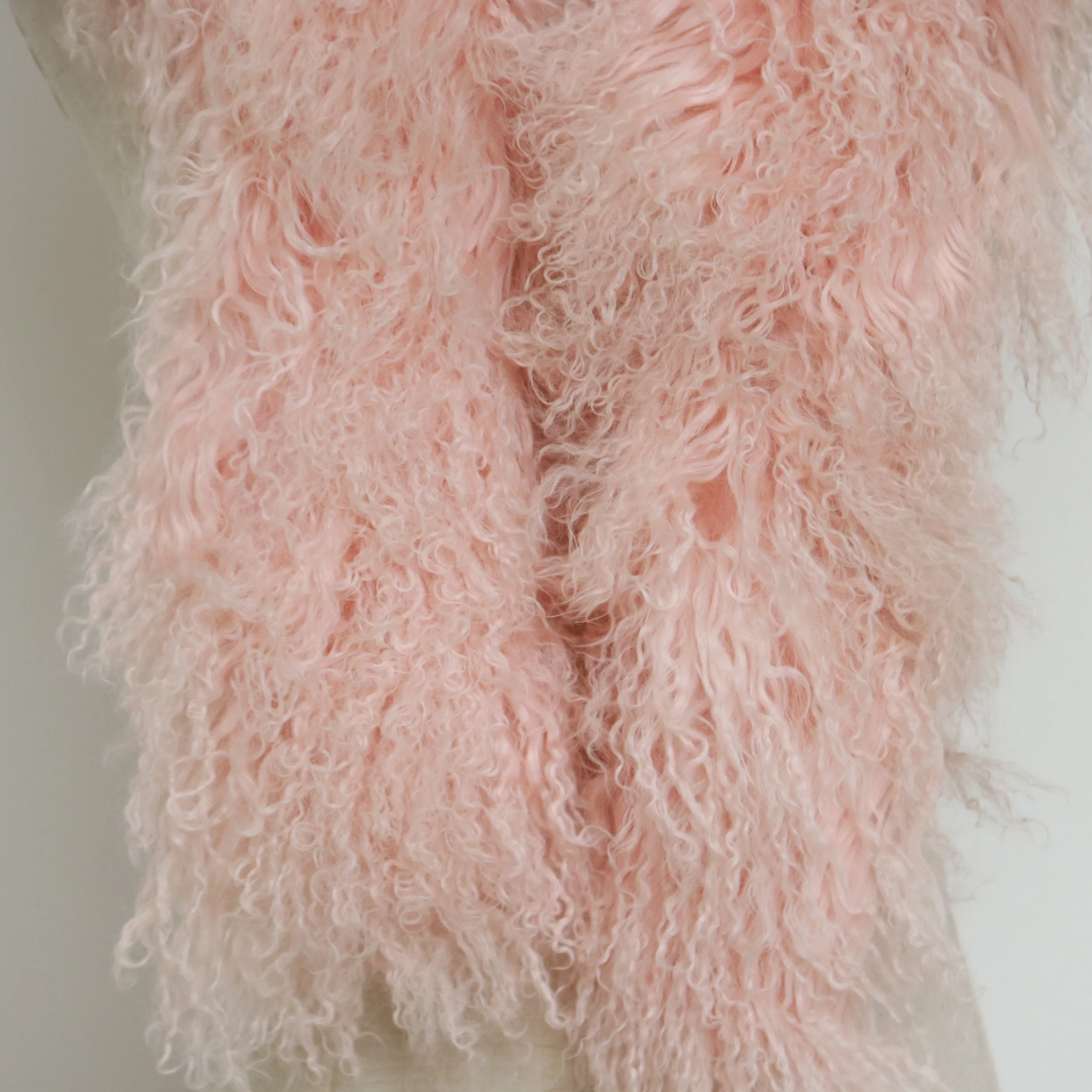 Classic Vintage Warm Neck Wrap Custom Fluffy 15x120cm Genuine Tibetan Sheepskin Wool Boa Scarves For Girls Lady